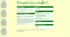 Desktop Screenshot of pineapplejuice.net