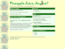 Tablet Screenshot of pineapplejuice.net